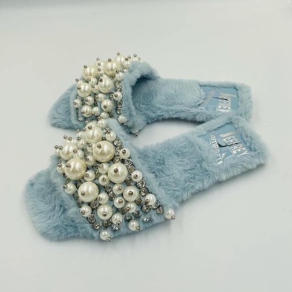 Jeffrey Campbell Facile Faux Fur Slide Sandal - Picture 3 of 9